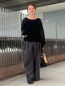 「THE SHOP TK （ザ ショップ ティーケー ）のアイテム（タンクトップ）」を使った、saho(低身長コーデ)さん（レディース・150cm）の春コーディネート