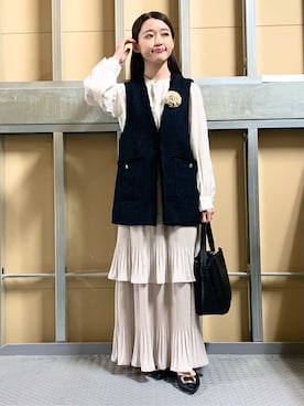 saho(低身長コーデ)さん(レディース・150cm)の冬コーディネート