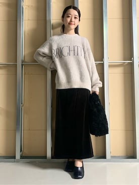 saho(低身長コーデ)さん（レディース・150cm）の冬コーディネート