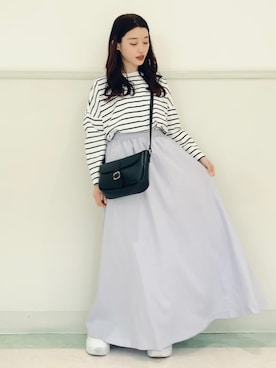 「PUMA（プーマ）のアイテム」を使った、saho(低身長コーデ)さん（骨格ウェーブ・レディース・150cm）の春コーディネート