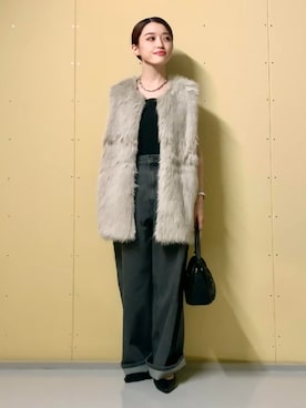「THE SHOP TK （ザ ショップ ティーケー ）のアイテム（デニムパンツ）」を使った、saho(低身長コーデ)さん（レディース・150cm）の秋コーディネート
