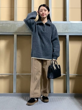 saho(低身長コーデ)さん（レディース・150cm）の冬コーディネート