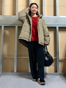 saho(低身長コーデ)さん(レディース・150cm)の冬コーディネート