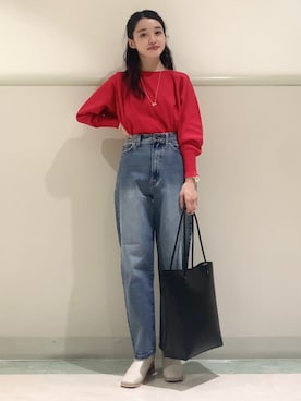 saho(低身長コーデ)さん（レディース・150cm）の冬コーディネート