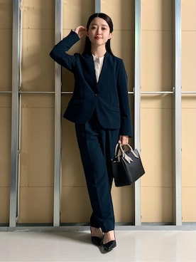 saho(低身長コーデ)さん(レディース・150cm)の冬コーディネート
