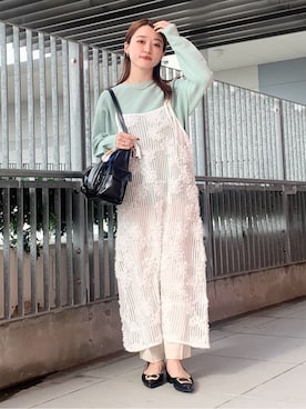 saho(低身長コーデ)さん（レディース・150cm）の春コーディネート