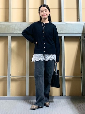 saho(低身長コーデ)さん(レディース・150cm)の冬コーディネート
