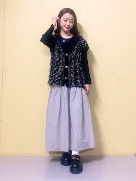 saho(低身長コーデ)さん(レディース・150cm)の春コーディネート