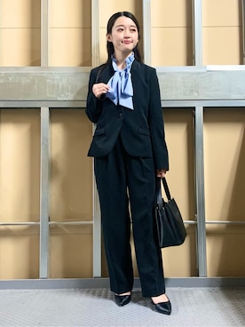 saho(低身長コーデ)さん(レディース・150cm)の冬コーディネート