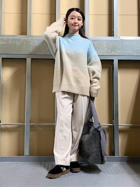 saho(低身長コーデ)さん(レディース・150cm)の冬コーディネート