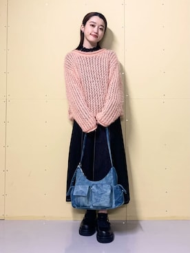 saho(低身長コーデ)さん(レディース・150cm)の冬コーディネート
