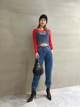 DIESEL(ディーゼル)のチューブトップを使った人気ファッション