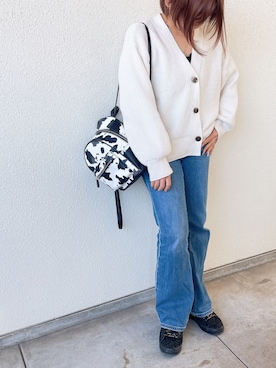 「GRL（グレイル）のアイテム（バックパック/リュック）」を使った、美咲さん（レディース・148cm）の秋コーディネート