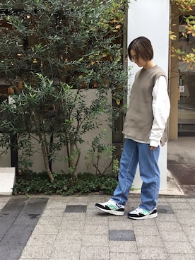 「KARHU（カルフ）のアイテム」を使った、Natural Shoe Store静岡店さん（レディース・158cm）の秋コーディネート