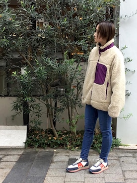 「アイテム（ブルゾン、その他）」を使った、Natural Shoe Store静岡店さん（レディース・158cm）の秋コーディネート