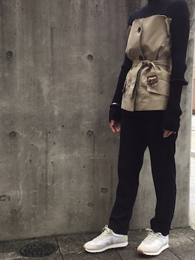 「Maison Margiela（メゾンマルジェラ）のアイテム（その他アウター）」を使った、Natural Shoe Store静岡店さん（レディース・163cm）の秋コーディネート
