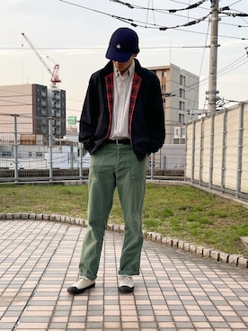 「BEAMS BOY（ビームスボーイ）のアイテム（キャップ）」を使った、scarletclrさん（メンズ・179cm）の春コーディネート