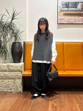 「MARCOBIANCHINI」｜kuroさん（レディース・158cm）の冬コーディネート