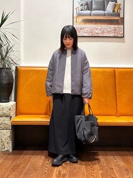 「アイテム（ブルゾン）」を使った、kuroさん（レディース・158cm・30代）の秋コーディネート