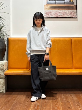 「アイテム（チノパンツ）」を使った、kuroさん（レディース・158cm）の秋コーディネート