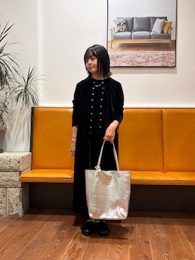 「アイテム（カーディガン/ボレロ）」を使った、kuroさん（レディース・158cm）の秋コーディネート