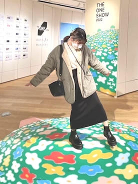 「チェルシーブーツ」｜あげちさん（レディース・155cm）の冬コーディネート