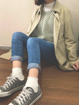 「in the groove（インザグルーヴ）のアイテム」を使った、あげちさん（レディース・155cm）の春コーディネート