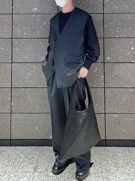 「RAGEBLUE（レイジブルー）のアイテム（トートバッグ）」を使った、yutaroさん（メンズ・175cm）の春コーディネート