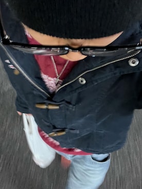 「アイテム（ダッフルコート）」を使った、hinata53111さん（メンズ・168cm）の冬コーディネート