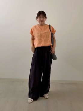 「RODE SKO（ロデスコ）のアイテム」を使った、sayaさん（レディース・148cm）の夏コーディネート
