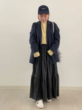 「FORK&SPOON」｜「アイテム（帽子）」を使った、sayaさん（レディース・148cm）の冬コーディネート