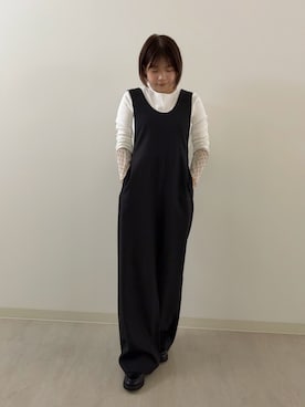 「FORK&SPOON（フォークアンドスプーン）のアイテム（ワンピース）」を使った、sayaさん（レディース・148cm）の秋コーディネート
