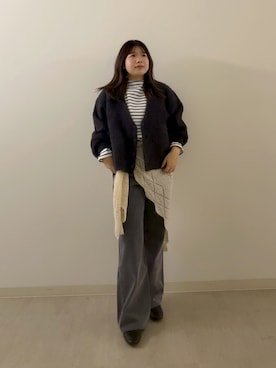 「アイテム（ファッション雑貨、ベージュ系）」を使った、sayaさん（レディース・148cm）の秋コーディネート