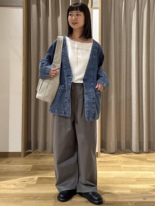 セール】甘織り10オンスデニムノーカラージャケット《CLIP denim