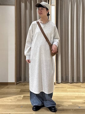 「studio CLIP（スタディオクリップ）のアイテム（帽子）」を使った、シュナさん（レディース・160cm）の春コーディネート