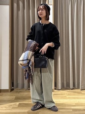 「アイテム（ハンチング/ベレー帽）」を使った、シュナさん（レディース・160cm・20代）の冬コーディネート