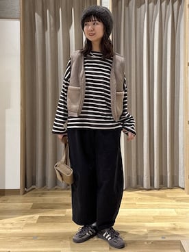 「studio CLIP（スタディオクリップ）のアイテム」を使った、シュナさん（レディース・160cm）の秋コーディネート