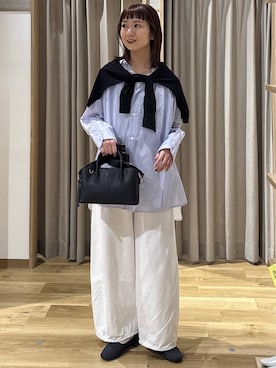 「studio CLIP（スタディオクリップ）のアイテム（バッグ）」を使った、シュナさん（レディース・160cm）の春コーディネート