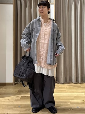 「studio CLIP（スタディオクリップ）のアイテム（ワンピース/ドレス）」を使った、シュナさん（レディース・160cm）の春コーディネート