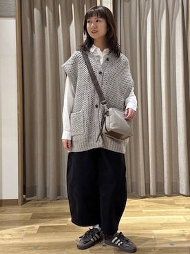 「studio CLIP（スタディオクリップ）のアイテム」を使った、シュナさん（レディース・160cm）の秋コーディネート