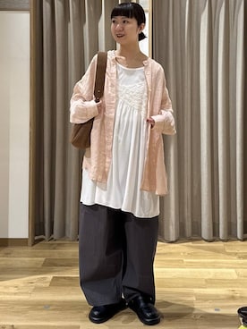 「studio CLIP（スタディオクリップ）のアイテム（ワンピース/ドレス）」を使った、シュナさん（レディース・160cm）の春コーディネート