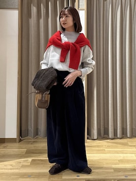 「アイテム（カーディガン/ボレロ）」を使った、シュナさん（レディース・160cm・20代）の冬コーディネート