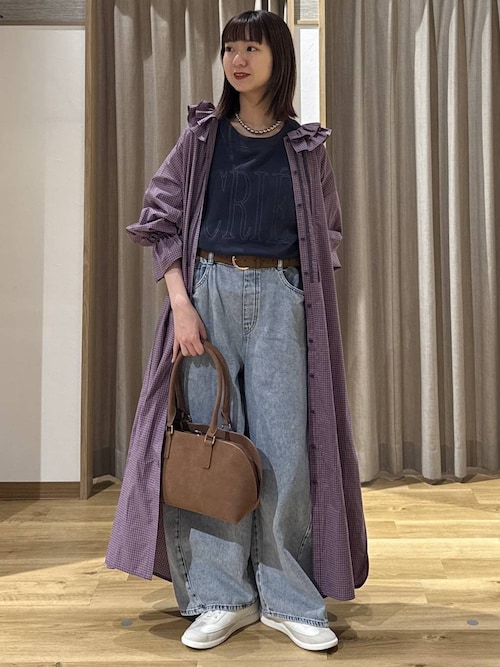セール】《高山都さんコラボ》Wフリルカラーワンピース[プチサイズあり