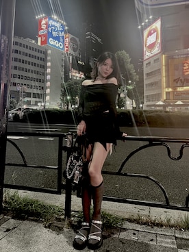 「韓国コーデ」｜「アイテム（サンダル）」を使った、karinaxxさん（レディース・162cm）の夏コーディネート
