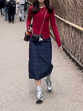 「大人可愛い」｜「UNIQLO（ユニクロ）のアイテム（レッグウェア）」を使った、shioさん（レディース・171cm）の秋コーディネート