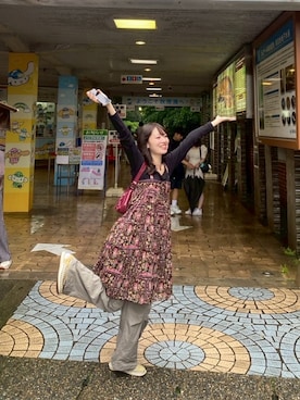 「アイテム（ワンピース/ドレス）」を使った、shioさん（レディース・171cm）の秋コーディネート