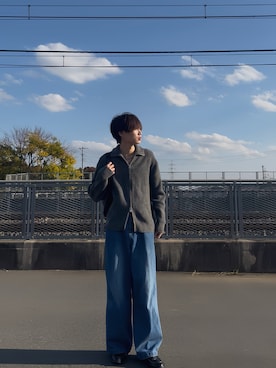 「アイテム（ニット/セーター）」を使った、sino_uta777さん（メンズ・172cm・10代）の秋コーディネート