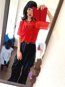 「VACANCY（ヴァカンシー）のアイテム」を使った、ゆさん（レディース・166cm）の夏コーディネート