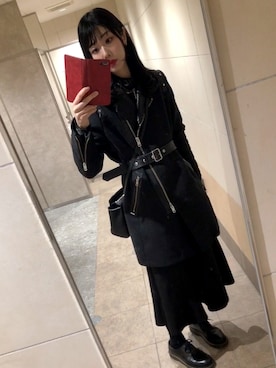 「アイテム（ジャケット/アウター）」を使った、ゆさん（レディース・167cm）の冬コーディネート