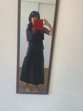 「アイテム（ポロシャツ）」を使った、ゆさん（レディース・166cm）の秋コーディネート